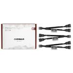 Noctua NA-SYC1.black, 3x, 4-pin ventilátor, černá