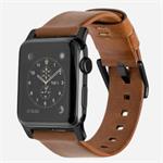Nomad kožený náramok pre Apple Watch 42/44 mm - Modern Brown/Black Hardware NM1A4RBM00