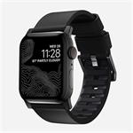 Nomad kožený remienok pre Apple Watch 42/44 mm - Active Pro Black/Black Hardware NM1A41BNW0