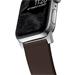 Nomad kožený remienok pre Apple Watch 42/44 mm - Active Pro Brown/Silver Hardware NM1A4mSNW0