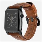 Nomad kožený remienok pre Apple Watch 42/44 mm - Traditional Brown/Black Hardware NM1A4RBT00