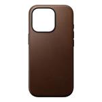 Nomad kryt Modern Leather Case Magsafe pre iPhone 16 Pro - Brown NM01696285