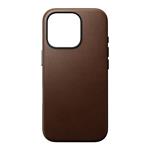 Nomad kryt Traditional Leather Case Magsafe pre iPhone 16 Pro - Brown NM01392385