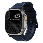 Nomad remienok Rugged Strap pre Apple Watch 44/45/49mm - Atlantic Blue/Black Hardware NM01295785