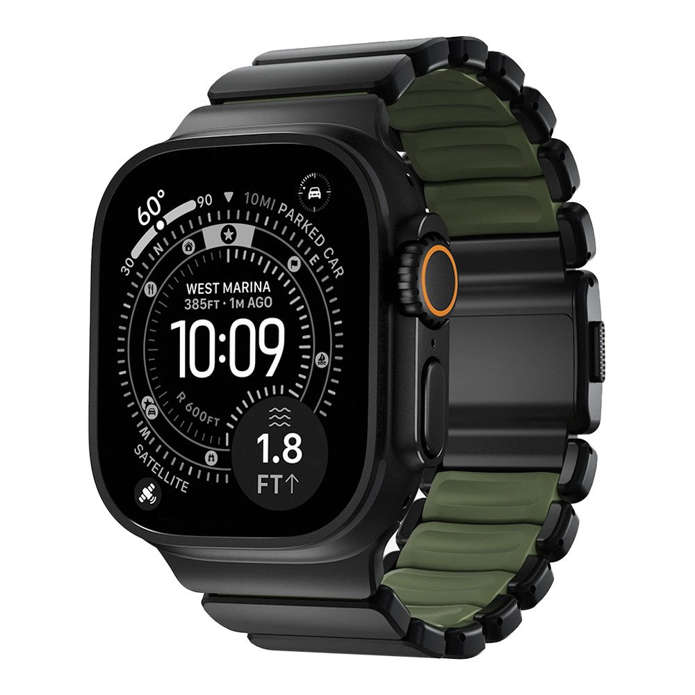 Nomad remienok Stratos pre Apple Watch 44-49mm - Forest Green/Black Hardware NM009575858