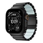 Nomad remienok Stratos pre Apple Watch 44-49mm - Ice Blue Glow/Black Hardware NM009896858
