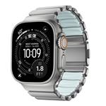 Nomad remienok Stratos pre Apple Watch 44-49mm - Ice Blue Glow/Natural Hardware NM009902858