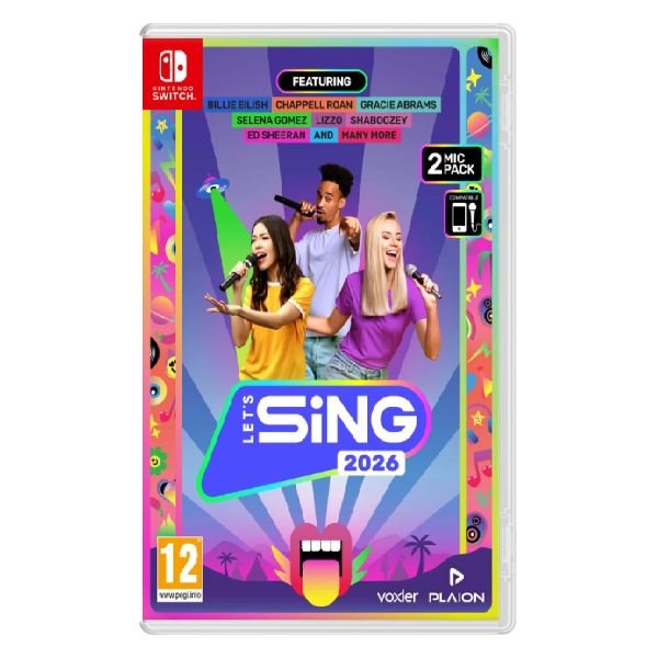 NS - Let’s Sing 2026 + 2 mikrofony 4020628555252