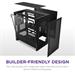 NZXT case H3 Flow, mATX, Airflow Micro Tower, black CC-H31FB-01