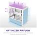 NZXT case H3 Flow, mATX, Airflow Micro Tower, white CC-H31FW-01