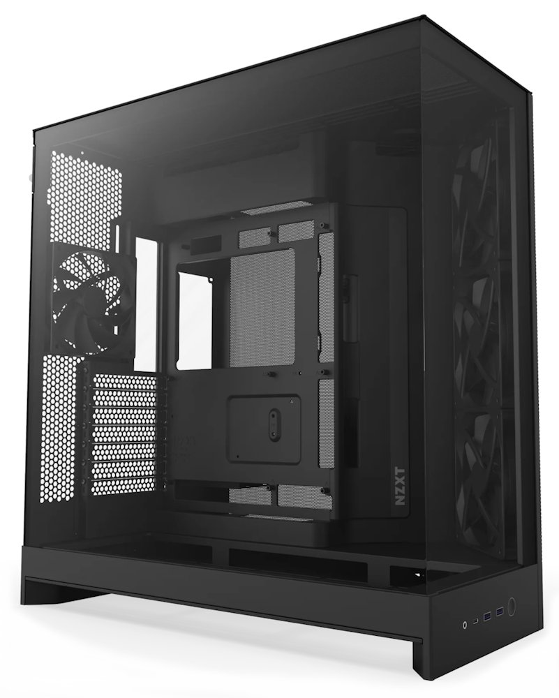 NZXT case H9 Flow, ATX, Large Dual Chamber Mid Tower, black CM-H92FB-01