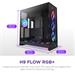 NZXT case H9 Flow RGB+, ATX, Large Dual Chamber Mid Tower, black CM-H92FB-P1