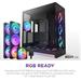 NZXT case H9 Flow RGB+, ATX, Large Dual Chamber Mid Tower, black CM-H92FB-P1