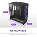 NZXT case H9 Flow RGB+, ATX, Large Dual Chamber Mid Tower, black CM-H92FB-P1