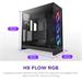 NZXT case H9 Flow RGB, ATX, Large Dual Chamber Mid Tower, black CM-H92FB-R1