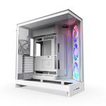 NZXT case H9 Flow RGB, ATX, Large Dual Chamber Mid Tower, white CM-H92FW-R1