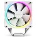 NZXT chladič CPU T120 RGB / 4 heatpipes / 4-pin PWM / LGA1700 / AM5, AM4 / bílý RC-TR120-W1