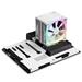 NZXT chladič CPU T120 RGB / 4 heatpipes / 4-pin PWM / LGA1700 / AM5, AM4 / bílý RC-TR120-W1