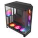 NZXT skříň H6 RGB dvoukomorová / MidT / 2x360+120mm RGB fan+controller / 2xUSB 3.2 / USB-C / zaoblená proskl CC-H62FB-P1