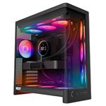 NZXT skříň H6 RGB dvoukomorová / MidT / 2x360+120mm RGB fan+controller / 2xUSB 3.2 / USB-C / zaoblená proskl CC-H62FB-P1