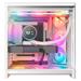 NZXT skříň H6 RGB dvoukomorová / MidT / 3x120mm RGB fan + controller / 2xUSB 3.2 / USB-C / zaoblená prosklen CC-H62FW-P1