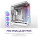 NZXT skříň H9 Flow ARGB dvoukomorová ATX / 3xRGB 140 mm / 1x 120mm fan / prosklená / bílá CM-H92FW-R1