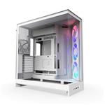 NZXT skříň H9 Flow ARGB dvoukomorová ATX / 3xRGB 140 mm / 1x 120mm fan / prosklená / bílá CM-H92FW-R1