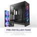 NZXT skříň H9 Flow ARGB dvoukomorová ATX / 3xRGB 140 mm / 1x 120mm fan / prosklená / černá CM-H92FB-R1