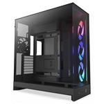 NZXT skříň H9 Flow ARGB dvoukomorová ATX / 3xRGB 140 mm / 1x 120mm fan / prosklená / černá CM-H92FB-R1
