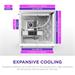 NZXT skříň H9 Flow dvoukomorová ATX / 3x140mm fan / 1x120mm / perforovaný top / proskl. bočnice, front / bíl CM-H92FW-01