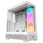NZXT skříň S5 / ATX / 360mm RGB single-frame reverse fan / 2xUSB 3.2 / USB-C / panoramatická / bílá CC-S51FW-01