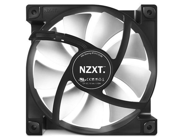 NZXT ventilátor FN V2, 120mm, 21dBA, 1200RPM RF-FN122-RB