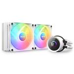 NZXT vodní chladič Kraken 240 RGB / 2x120mm fan / 4-pin PWM / LCD disp. / 6 let / bílý RL-KR240-W1