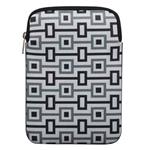 Obal na tablet 10.1", Geometric, biely z neoprénu OMO101THT0NN