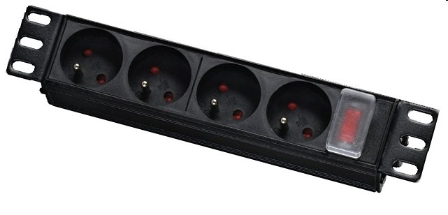 OEM 10" rozvodný panel 4 x zásuvka, prepäťová ochrana, vypínač, 1,8m NAPPAN-4-10