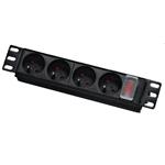 OEM 10" rozvodný panel 4 x zásuvka, prepäťová ochrana, vypínač, 1,8m NAPPAN-4-10