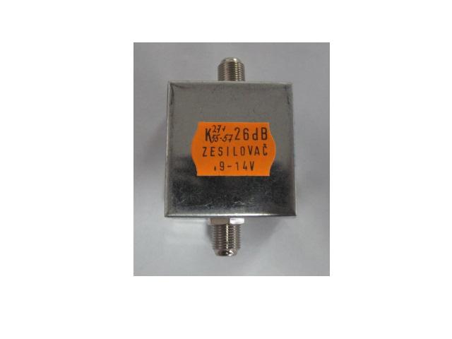 OEM anténní kanálový zesilovač 26 dB K23 - F konektory AIPOE11047