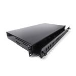 OEM optický patch panel 24x LC-LC, 19 inch., 1U, výsuvný, neosadený, čierny RAB-FO-X37-SL