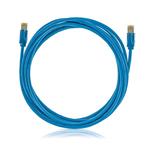 OEM patch kábel Cat6A, STP, LSOH, 10m, modrý KEL-C6A-P-100-BL