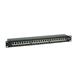 OEM patch panel 24port Cat6A, STP, blok Krone LSA+, vyväz. lišta, 1U čierny 26.99.0360-5