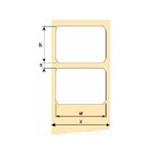 OEM samolepicí etikety 50mm x 30mm, bílý papír, cena za 1500 ks