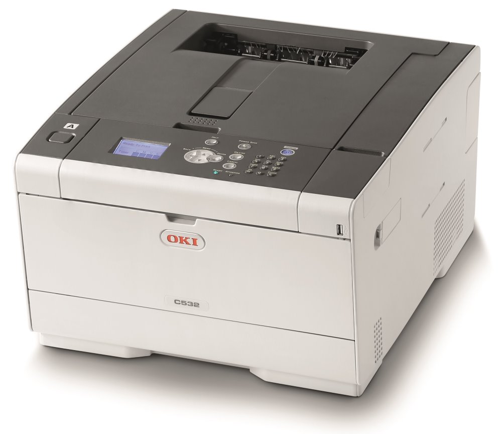 OKI C532dn, A4 LED, color printer, 30 pages/min, 1200x1200, USB, LAN, duplex, 46356102