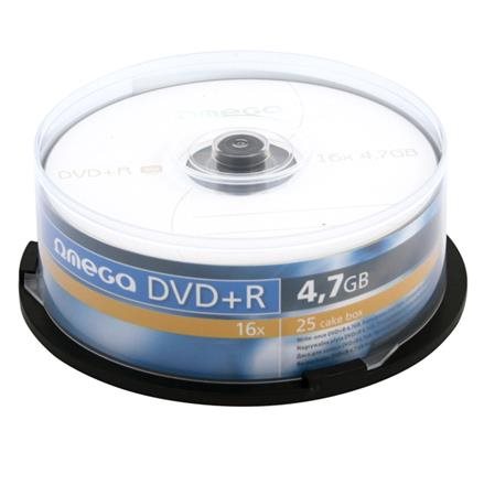 OMEGA DVD+R 4,7GB 16X CAKE*25 OMD1625+