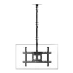 ONKRON Stropný držiak TV s nastaviteľnou výškou pre 32 až 80-palcové LED LCD televízory, čierny N2L-B