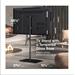 ONKRON Univerzálny podlahový TV stojan so sklenenou základňou pre 30"-60" TV do 41 kg, čierna VESA: 100x100 - 4 TS5065-B