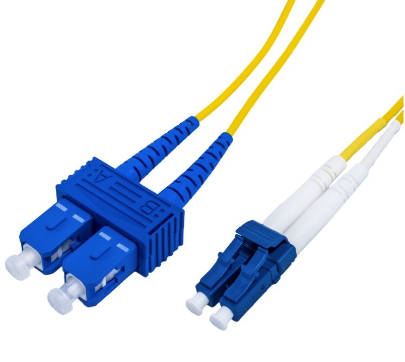 Optický duplex patch kábel 9/125, OS1, LC/SC, 3m 13-HPS108-3M