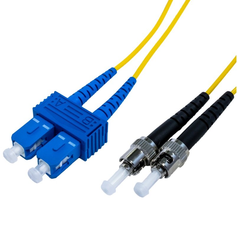 Optický duplex patch kábel 9/125, OS1, SC/ST, 2m DPX-9-SC/ST-2