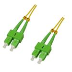 Optický duplex patch kábel 9/125, OS2, SC(APC)/SC(APC), 10m 1445