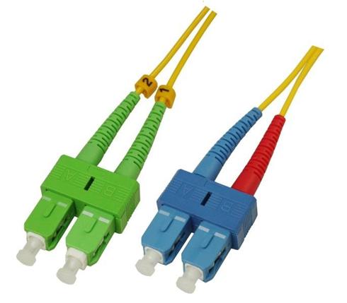 Optický duplex patch kábel 9/125, OS2, SC(PC)/SC(APC), 1m 1450