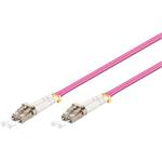 Optický kábel LC-LC, 1m Duplex OM4(50/125µm), LSOH, 2.8mm, fialový 95934